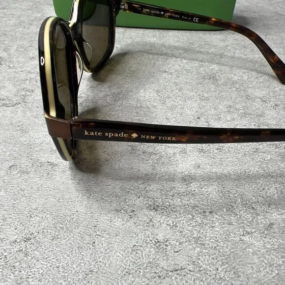 Kate Spade Adamina X43P Sunglasses Tortoise/Brown Square - Picture 5 of 14